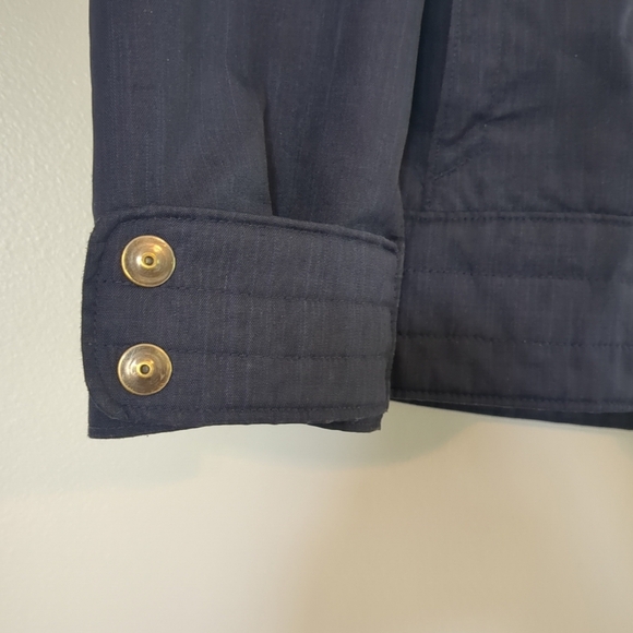 Columbia Omni Shield Jacket Women's Large Dark Blue Outdoor Gorpcore Hooded - Picture 10 of 11